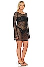 view 4 of 8 Sequin Cover Up Dress in Black001