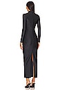 view 5 of 6 Deep Cowl Front Maxi Dress in Black001