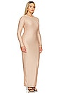view 4 of 7 Crystal Crew Maxi Dress in Taupe003