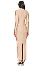 view 5 of 7 Crystal Crew Maxi Dress in Taupe003