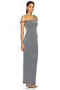 view 2 of 3 Twist Shoulder Maxi Dress in Carbon