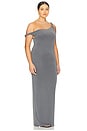 view 4 of 6 Twist Shoulder Maxi Dress in Carbon