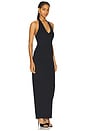 view 2 of 7 Scuba Halter Maxi Dress in Black001