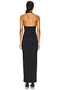 view 3 of 3 Scuba Halter Maxi Dress in Black001