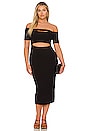 view 1 of 4 Off Shoulder Cut Out Midi Dress in Black001