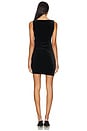 view 3 of 3 Velvet Ruched Mini Dress in Black001