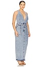 view 4 of 6 Fit For Success V-neck Maxi Dress in Indigo780