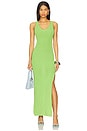 view 1 of 6 Stretch Rib Knit Maxi Dress in Lime005
