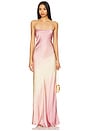 view 1 of 3 Satin Slip Maxi Dress in Sunset Gradient004