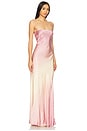 view 2 of 3 Satin Slip Maxi Dress in Sunset Gradient004