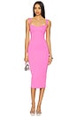 view 1 of 3 Scuba Sweetheart Midi Dress in Berry Sorbet010
