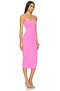 view 2 of 3 Scuba Sweetheart Midi Dress in Berry Sorbet010