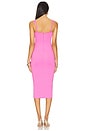 view 3 of 3 Scuba Sweetheart Midi Dress in Berry Sorbet010