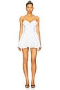 view 1 of 3 Poplin Mini Dress in White001