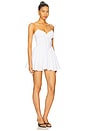 view 3 of 3 Poplin Mini Dress in White001
