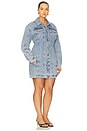 view 4 of 6 Barrel Long Sleeve Mini Dress in Indigo911
