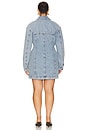 view 6 of 6 Barrel Long Sleeve Mini Dress in Indigo911