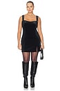 view 2 of 7 Velvet Mini Dress in Black001