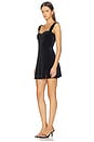 view 3 of 7 Velvet Mini Dress in Black001