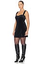 view 4 of 7 Velvet Mini Dress in Black001