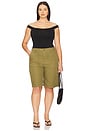view 10 of 11 Lite Linen Bermuda Short in Martini Olive002