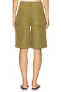 view 7 of 11 Lite Linen Bermuda Short in Martini Olive002