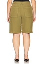view 8 of 11 Lite Linen Bermuda Short in Martini Olive002
