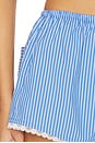 view 6 of 6 Poplin Pull On Boxer Shorts in Blue & White Stripe