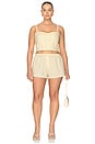 view 10 of 11 Poplin Pull On Boxer Shorts in Butterbeam Stripe