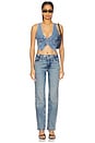 view 9 of 11 Good Icon Studded Straight Jeans in Indigo895