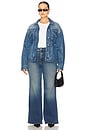 view 10 of 11 Soft Tech Good Waist Palazzo Jeans in Indigo986