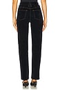 view 7 of 11 Good Icon Straight Velvet Denim Jeans in Indigo939