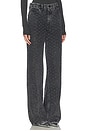 view 2 of 6 Good Skate Wide Leg Crystal Jeans in Black415