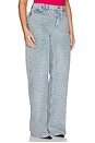 view 4 of 11 Good Skate Wide Leg Crystal Jeans in Indigo1070