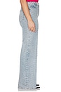 view 6 of 11 Good Skate Wide Leg Crystal Jeans in Indigo1070