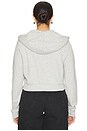 view 6 of 8 Brushed Fleece Zip Up Hoodie in Heather Grey001