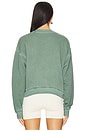 view 5 of 8 Brushed Fleece Graphic Crewneck in Washed Fatigue Green001