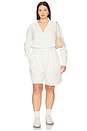 view 8 of 8 Air Soft Scuba Half Zip Sweatshirt in Cloud White001