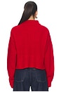 view 5 of 8 Chunky Knit Mock Neck Sweater in Chili001