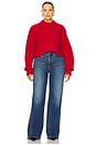 view 8 of 8 Chunky Knit Mock Neck Sweater in Chili001