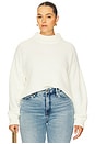 view 2 of 8 Chunky Knit Mock Neck Sweater in Ivory003