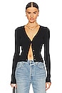 view 1 of 8 Cozy Rib Cardigan in Black001