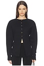 view 1 of 8 Exaggerated Sleeve Cardigan in Black001
