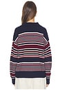 view 4 of 4 The Oversized Rugby Sweater in Multi Stripe