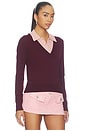 view 2 of 4 JERSEY in Berry Noir With Blush
