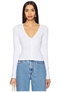 view 1 of 9 Cotton Pointelle Cardigan in White001