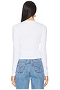 view 5 of 9 Cotton Pointelle Cardigan in White001
