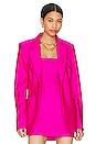 view 1 of 11 Disco Sculpted Blazer in Fuchsia Pink001