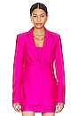 view 3 of 11 Disco Sculpted Blazer in Fuchsia Pink001