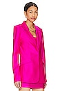 view 5 of 11 Disco Sculpted Blazer in Fuchsia Pink001